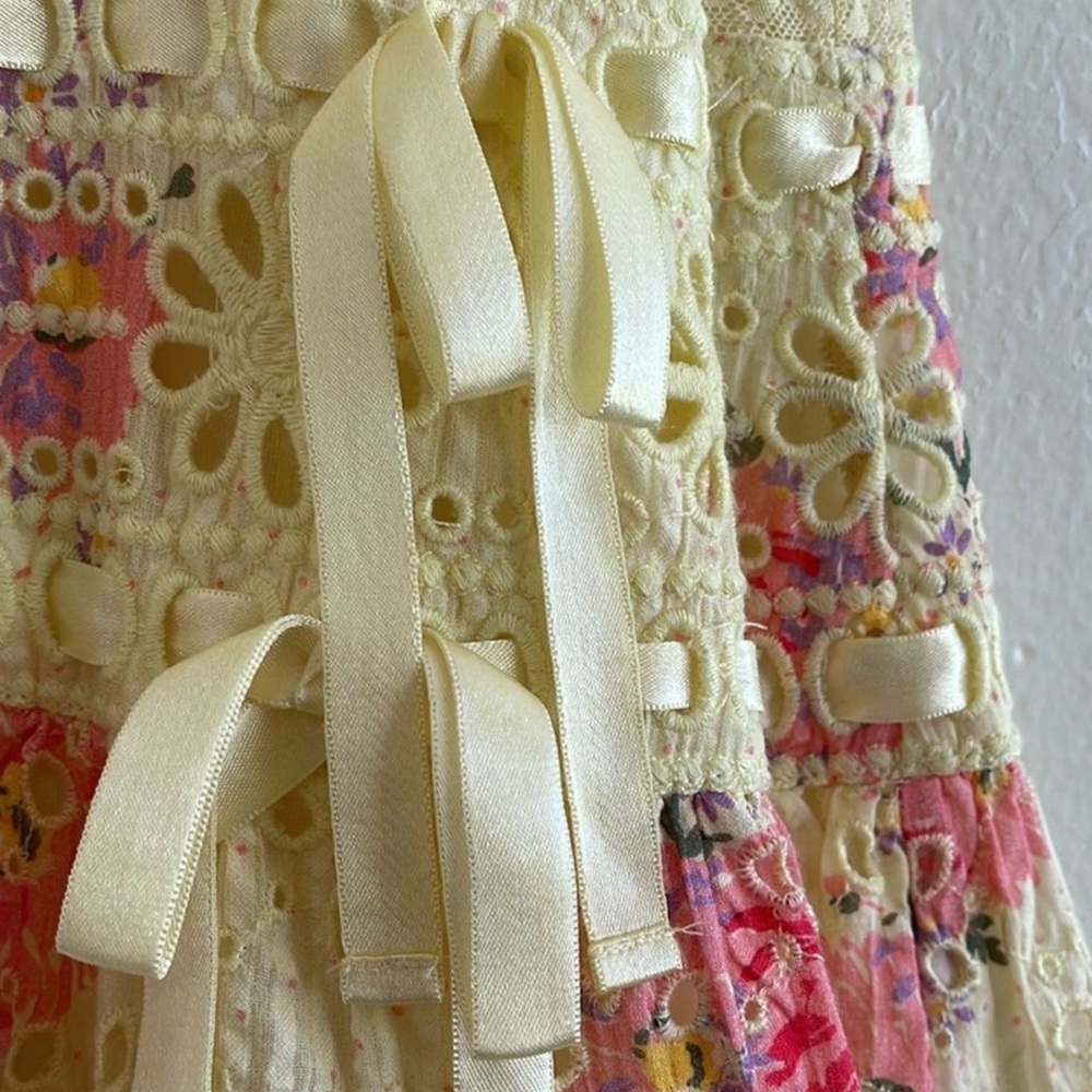 LoveShackFancy Reggie Yellow Floral Dress - Picture 10 of 11